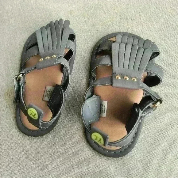 First Step Girls Sandals Size 9-12 Months Baby Sandals Stepping Stones Shoes - Picture 5 of 5